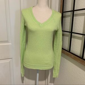 Abercrombie & Fitch bright green sweater size xs